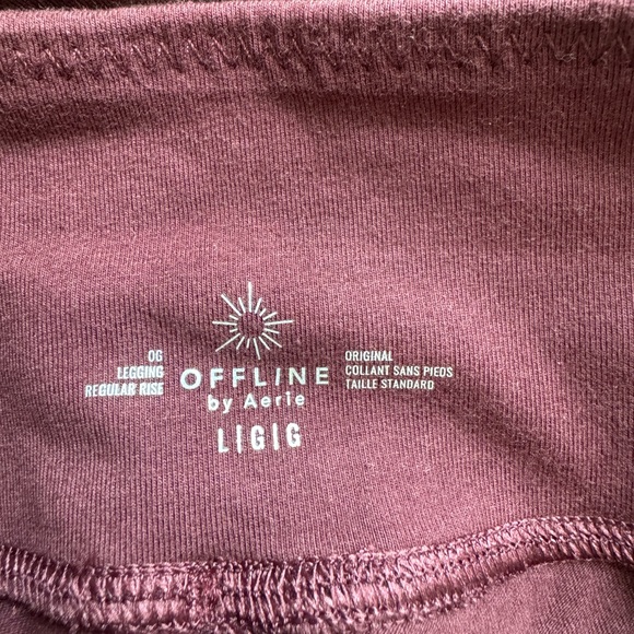 Aerie Offline Regular Rise Leggings in Royal Berry - Picture 7 of 7
